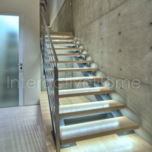 Interactive stairs steps lighting