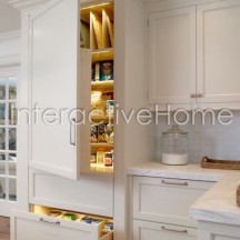Automatic kitchen cabinets lighting