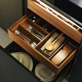 Backlight drawer cabinet