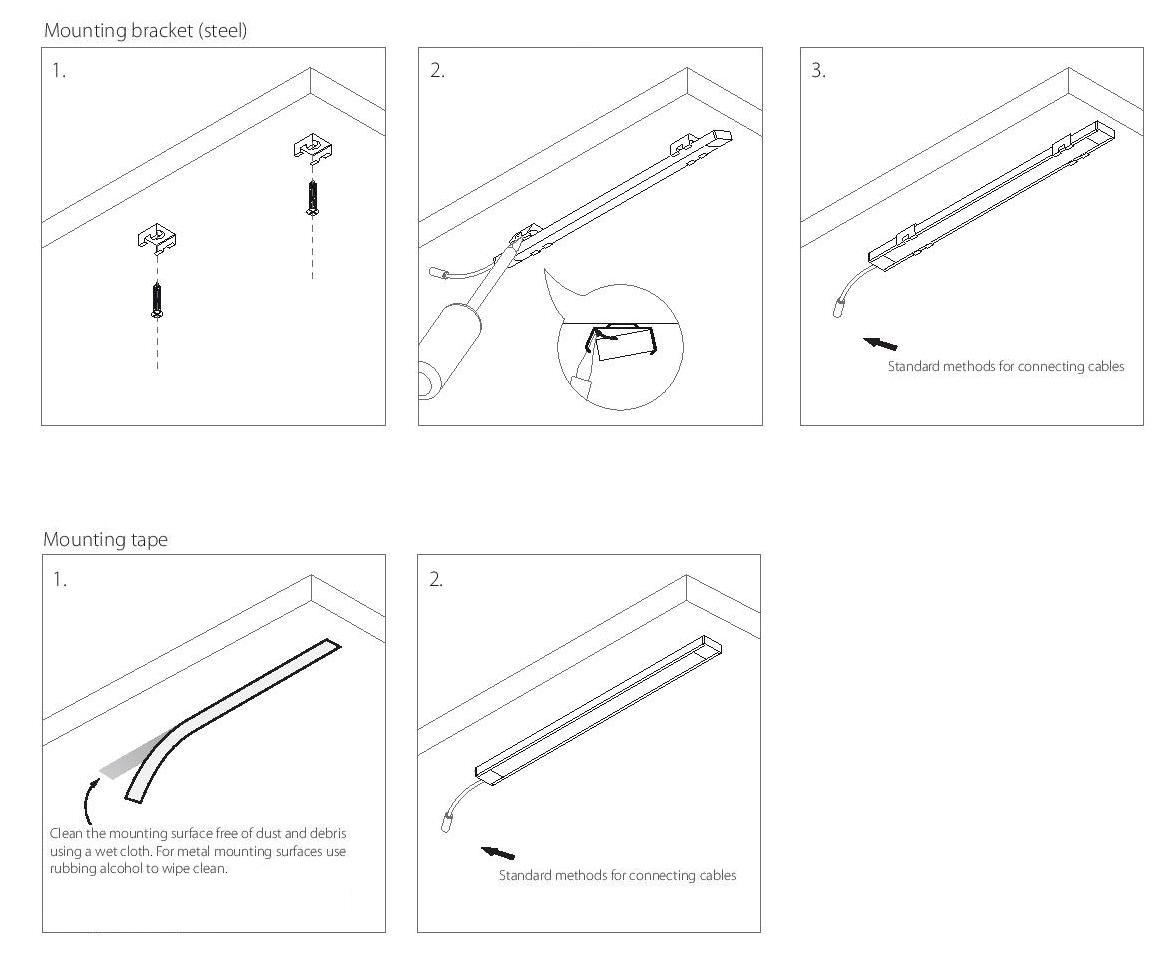 installation of an external profile